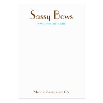 Sassy Bow & Jewellery Display Card