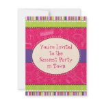 Sassy Girl Birthday Party Invitation