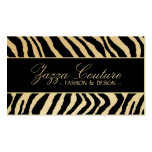 Sassy + Hip Zebra Print Business Card