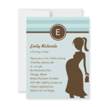 Sassy Mom Baby Shower Invitation - Blue