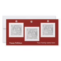 Sassy Snowflake Photo Card