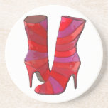 Sassy Suede Stripes Drink Coaster
