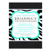 Sassy Sweet Sixteen Invite