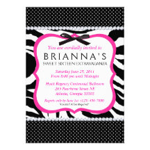Sassy Sweet Sixteen Invite
