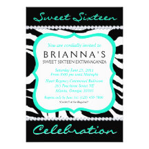 Sassy Sweet Sixteen Invite