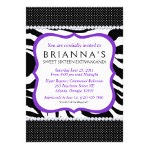 Sassy Sweet Sixteen Invite