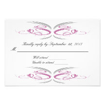 Sassy Wedding RSVP Reply Cards