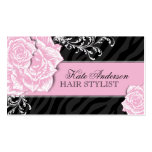 SASSY ZEBRA PRINT HAIR STYLIST BUSINESS CARDS