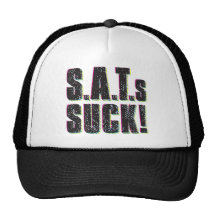 SAT s SUCK - black + cmyk Hat