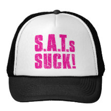 SAT s SUCK - magenta Hats