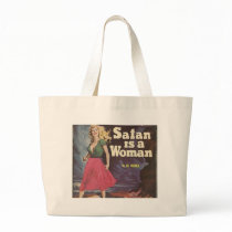 satan is a woman! canvas bag