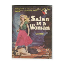satan is a woman! postcards