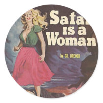 satan is a woman! sticker