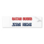 Satan Sucks Jesus Rocks Bumper Sticker