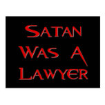 Satan Was A Lawyer Post Cards