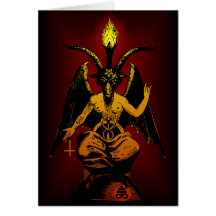 Satanic Goat note/greeting card