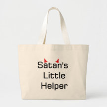 Satan's Little Helper Tote Bags