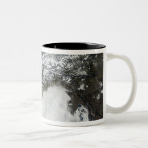 Satellite image of The Alps mountain range Coffee Mug