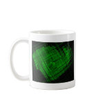 Satellite Stained Glass in Bright Green Coffee Mug