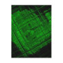 Satellite Stained Glass in Bright Green