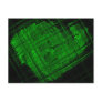 Satellite Stained Glass in Bright Green