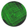 Satellite Stained Glass in Bright Green