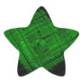 Satellite Stained Glass in Bright Green