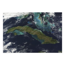 Satellite view of Cuba