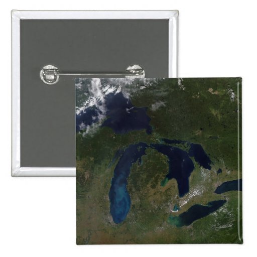 Satellite view of The Great Lakes Pinback Buttons
