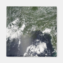 Satellite view of the Gulf of Mexico Fridge Magnets