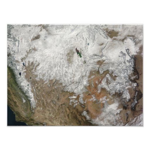 Satellite view of the western United States Photo