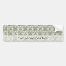 Satin and Floral Bows Bumper Sticker