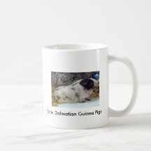 Satin Dalmatian Guinea Pigs Coffee Mugs