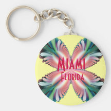 Satin Fleur, Miami, Florida Keychains