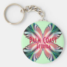 Satin Fleur, Palm Coast, Florida Keychain