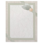 Satin, Paper And Fabric Collage stationery letterhead