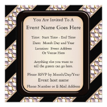 Satin Sequins Custom Invites