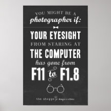 Satire de magasin - humour pour des photographes posters