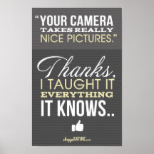 Satire de magasin - humour pour la copie de photog poster