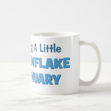 S'attendre à une petite maternité de flocon de nei tasse