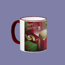 Saturn Happy Holidays mugs