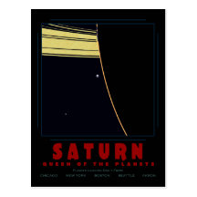 SATURN, Queen of the Planets Post Card