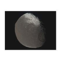 Saturn's 3rd Largest Moon Iapetus Taken by Cassini Postcards
