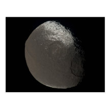 Saturn's 3rd Largest Moon Iapetus Taken by Cassini Postcards