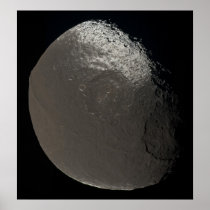 Saturn's 3rd Largest Moon Iapetus Taken by Cassini Posters