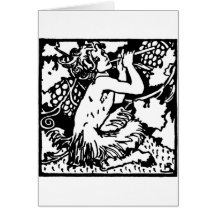 satyrs greeting card