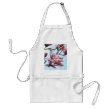 Saucer Magnolia Tulip Tree Flowers Photo Apron