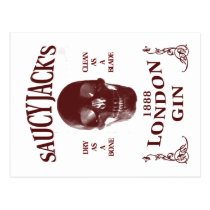 Saucy Jack's London Gin postcards