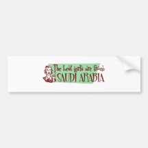 SAUDI ARABIA BUMPER STICKERS