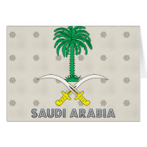 Saudi Arabia Coat of Arms Card